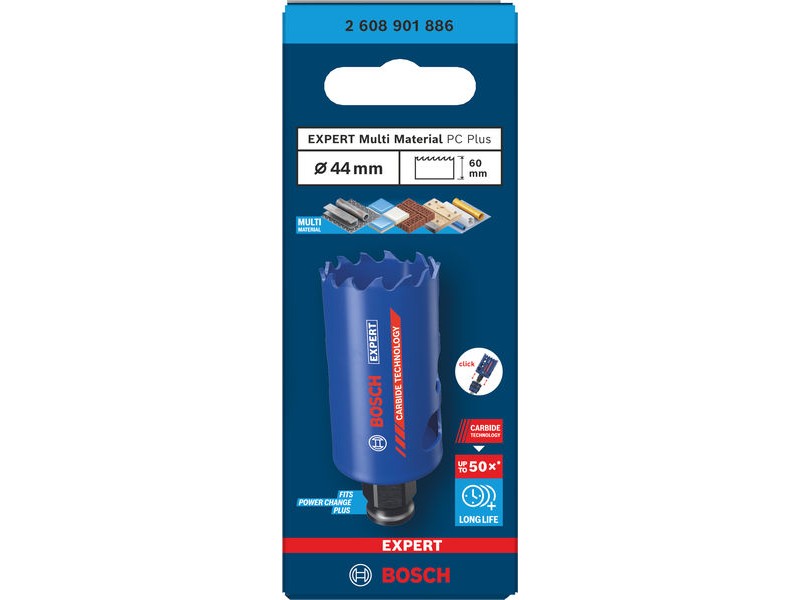 Žaga za izrezovanje lukenj Bosch EXPERT Multi Material Power Change Plus, 2608901886